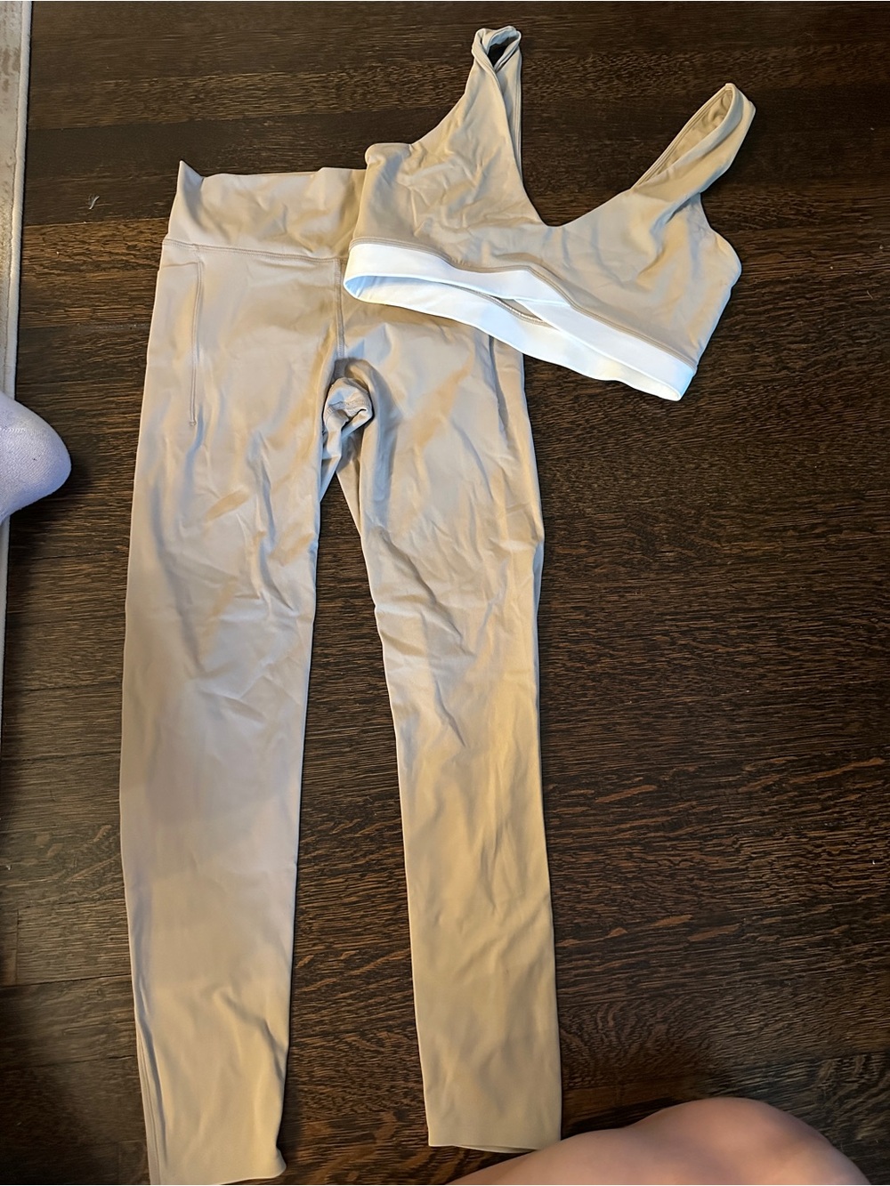 Jojo Neutral Activewear Set - Soft Beige Tone